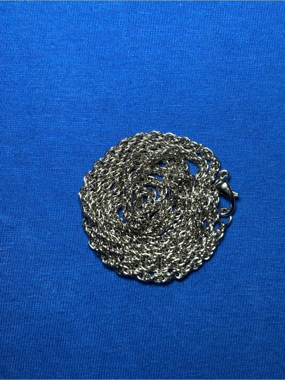 Silver Rope Chain Necklace - Picture 7 of 9